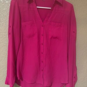 Express Portofino Shirt, XS, Pink